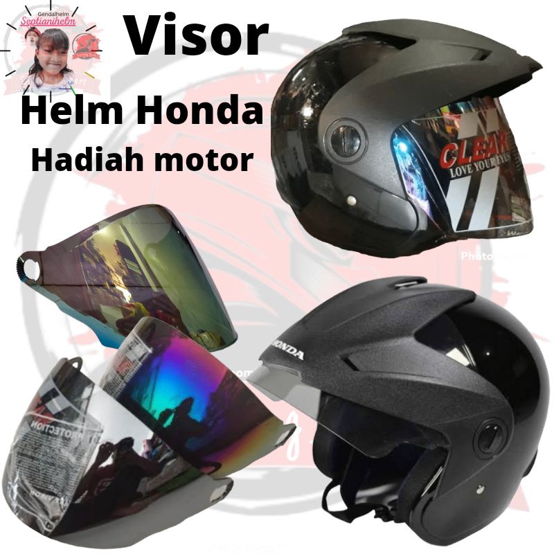 Jual Kaca Helm Hadiah Motor Honda Trx Standar Pelangi Silver Smoke