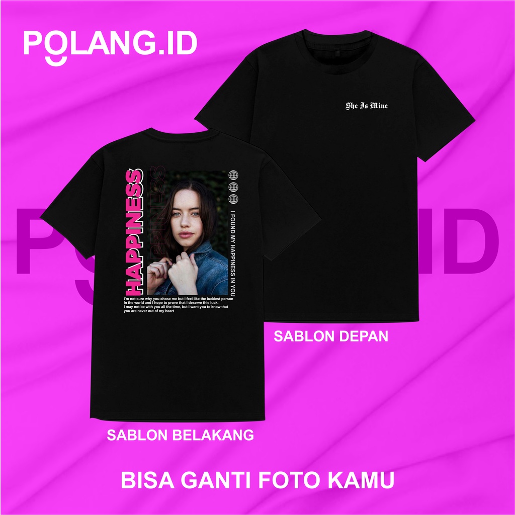 Jual Kaos Custom Bucin Couple Desain Estetik Viral Kekinian Baju Sablon