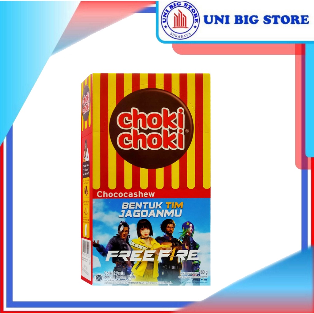 Jual Choki Choki Choco Cashew 9 Gr X 20 Pcs BOX Coklat Chokichoki