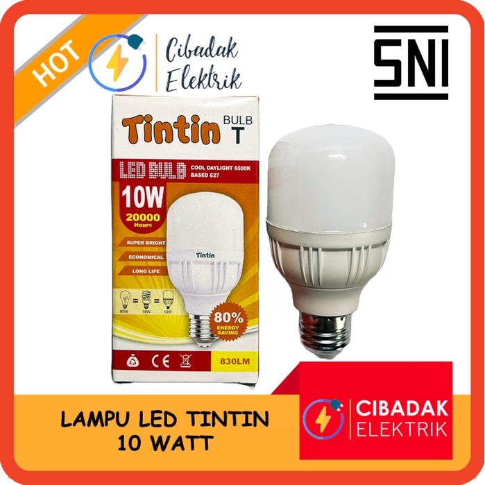 Jual LAMPU LED BULB 10 WATT TINTIN LED BULB 10W LED KAPSUL JUMBO