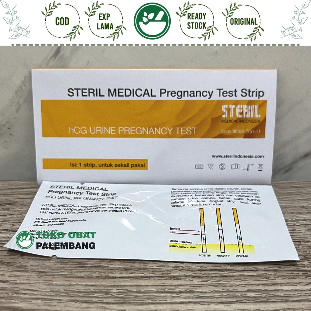 Jual STERIL 1 STRIP ALAT UJI KEHAMILAN PREGNANCY TEST PACK HAMIL TESPEK