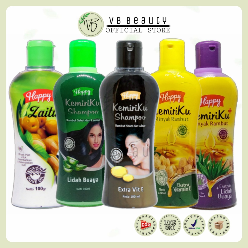 Jual Happy Kemiriku Shampoo Minyak Rambut Lidah Buaya Minyak Zaitun