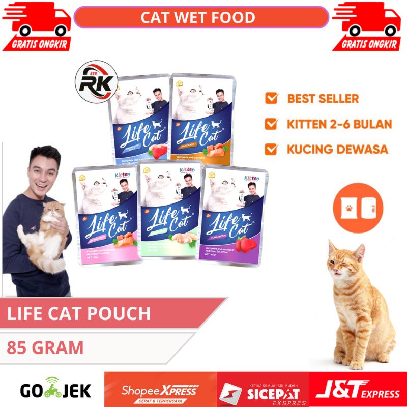 Jual Life Cat Pouch Sachet Gr Makanan Kucing Basah Cemilan Snack