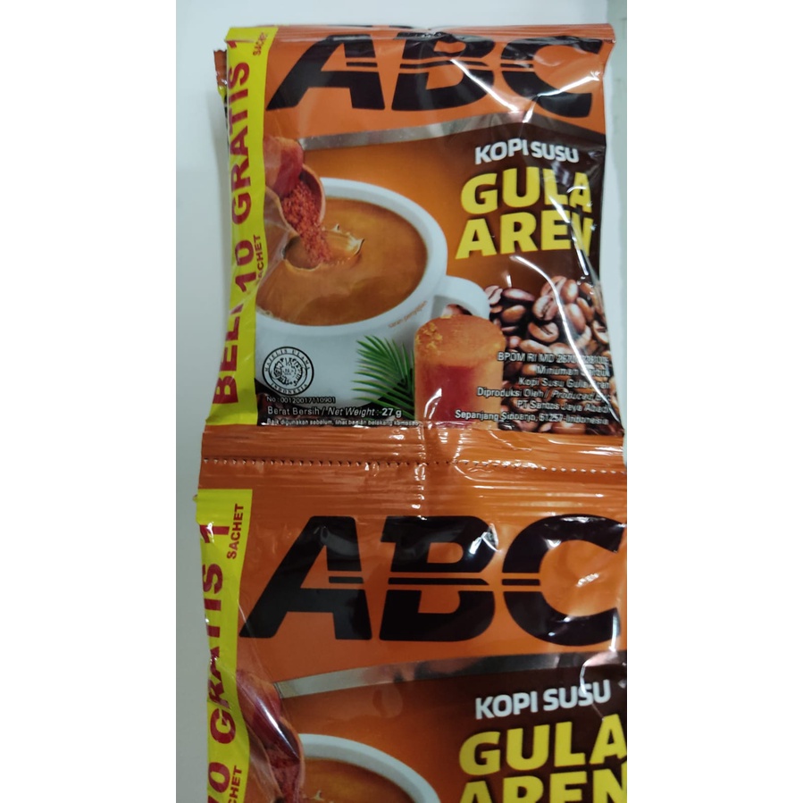 Jual Kopi Abc Kopi Susu Gula Aren Renceng X Gr Shopee Indonesia