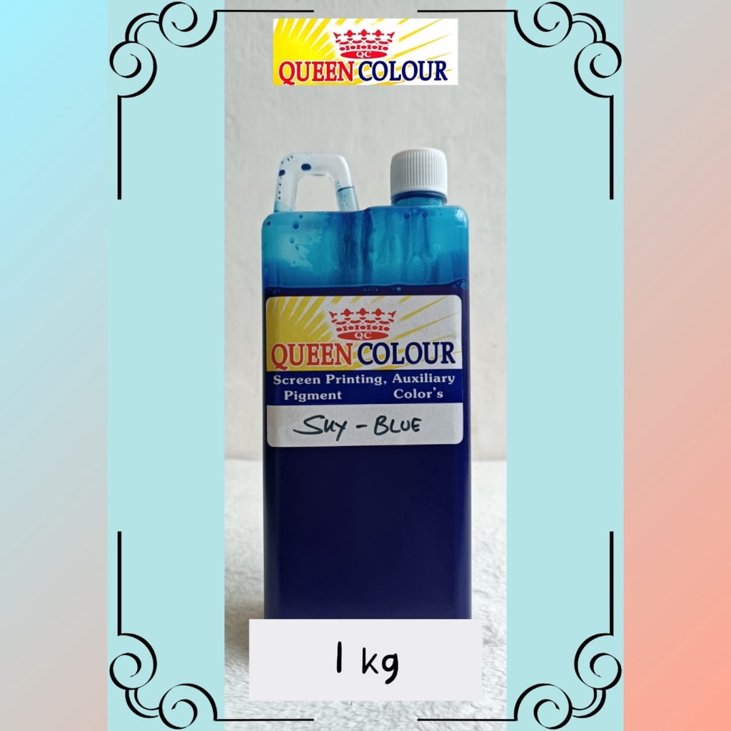 Jual Biang Pigment Warna Sablon Sky Blue Kg G G Shopee Indonesia