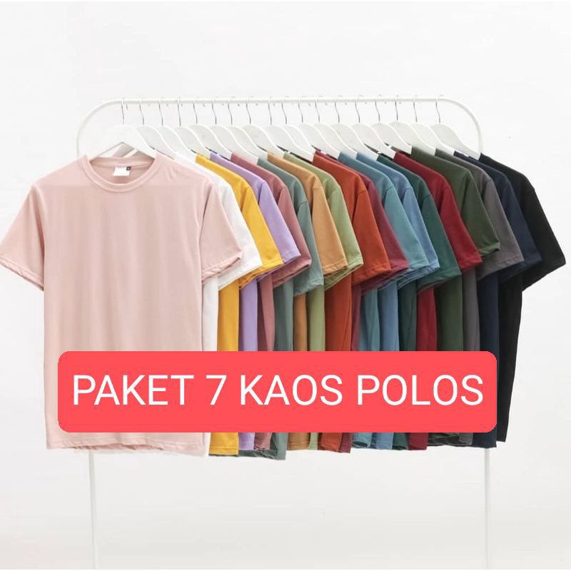 Jual Paket Kaos Polos Kaos Polos Pria Wanita Kaos Polos Premium