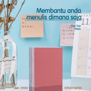 Jual Deli Sticky Note Memo Tempel 3x3 150 Lembar Kertas 80g 21553