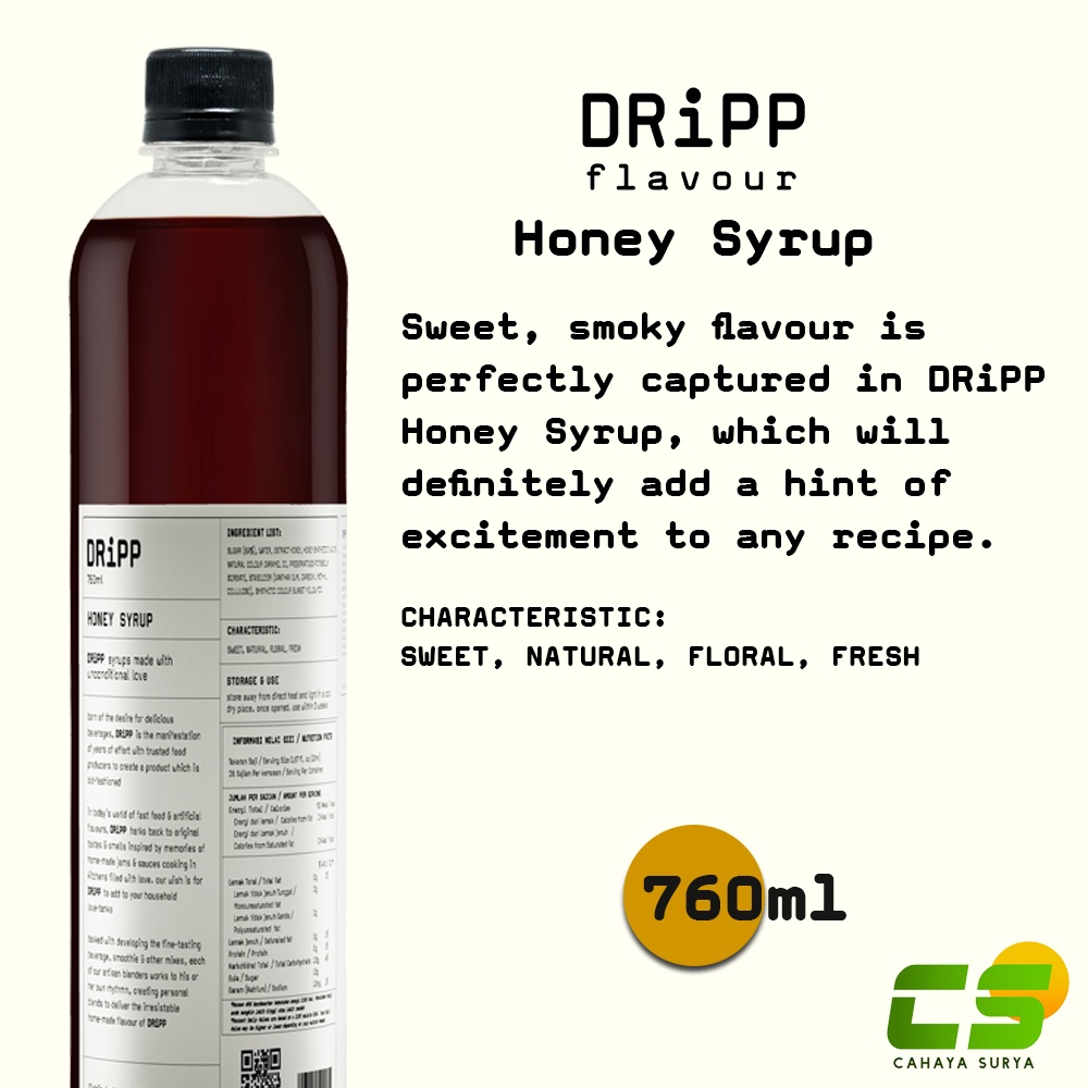 Jual Dripp Sirup Syrup Honey Syrup Ml Sirup Rasa Madu