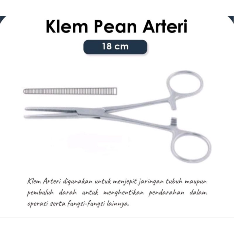 Jual Klem Arteri Pean Lurus Cm Cm Shopee Indonesia