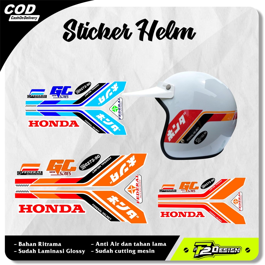 Jual Stiker Helm Gl Series Honda Gank Shopee Indonesia