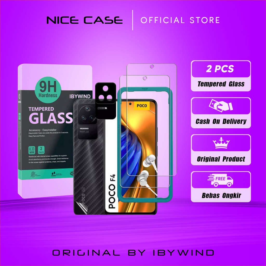 Jual POCO F4 5G IBYWIND TEMPERED GLASS ISI 2 PCS DENGAN ALAT PASANG