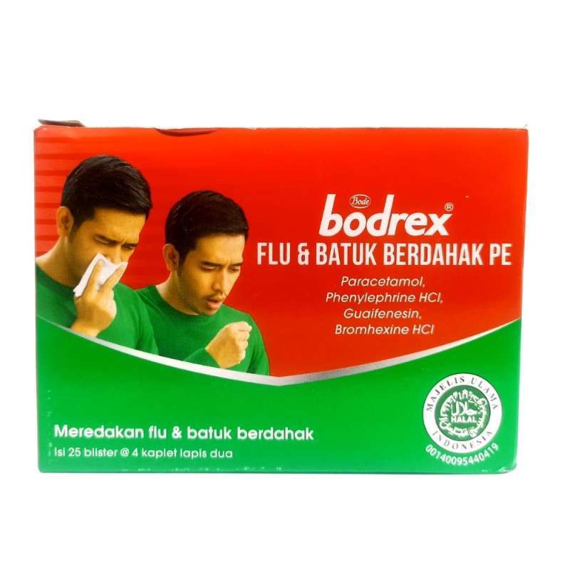 Jual BODREX FLU DAN BATUK BERDAHAK PE PER STRIP ISI 4 TABLET Shopee