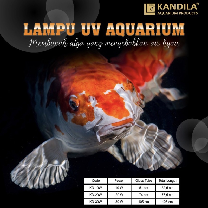 Jual Kandila Lampu Uv Aquarium Kolam Ikan Hias Koi Ultraviolet