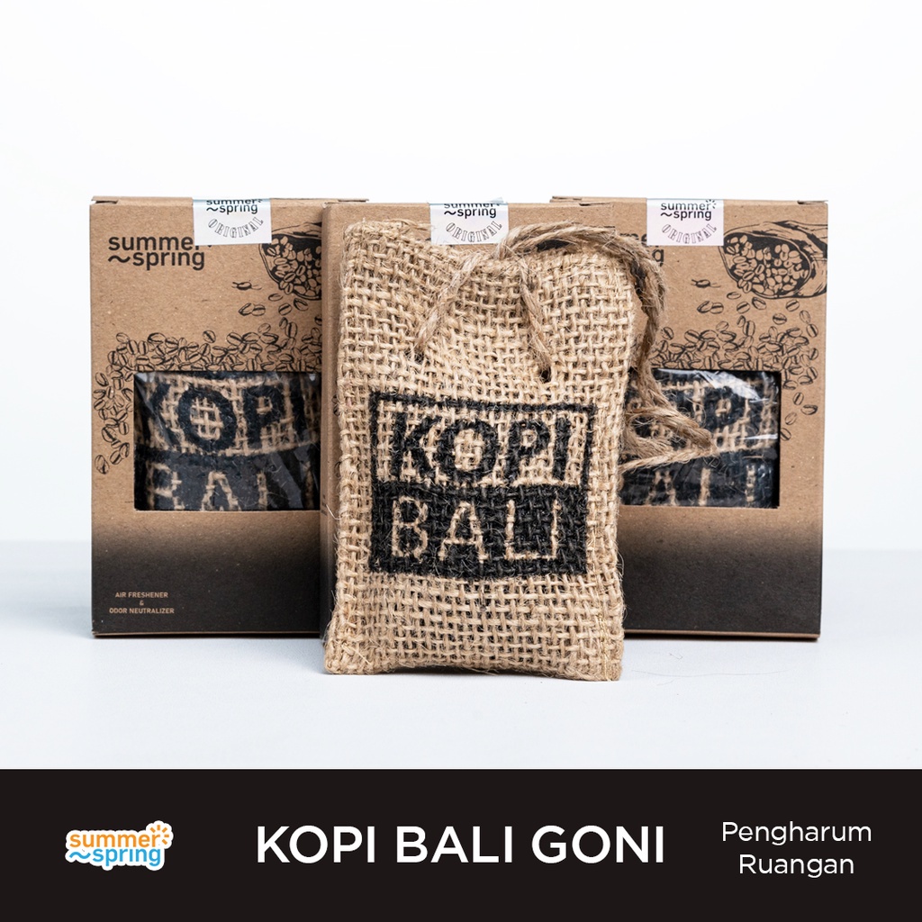 Jual Pengharum Ruangan Kopi Bali Gantung Kemasan Goni Summer Spring