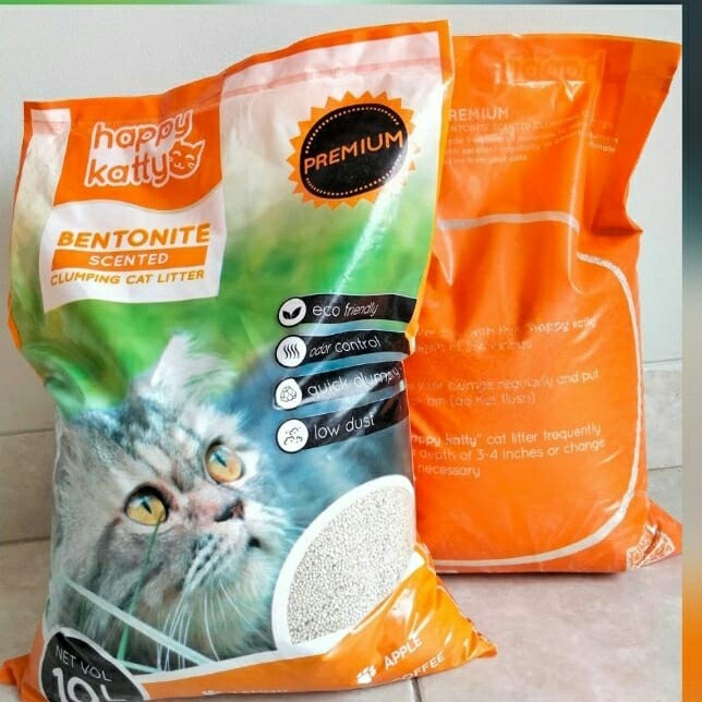 Jual Pasir Kucing Wangi Gumpal Ltr Happy Catty Premium Bentonite Cat