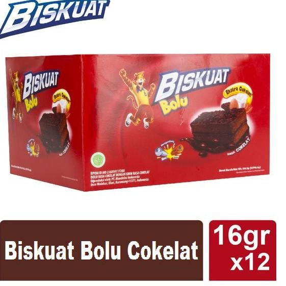 Jual KODE3u8Ti BISKUAT BOLU COKELAT 16 Gr 1 Box Isi 12 Pcs HARGA 1