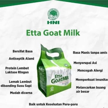 Jual Etta Goat Milk Hni Hpai Susu Kambing Etawa Egm Shopee Indonesia