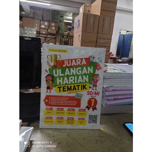 Jual Buku Juara Ulangan Harian Tematik Kelas 1 Sd Original Shopee