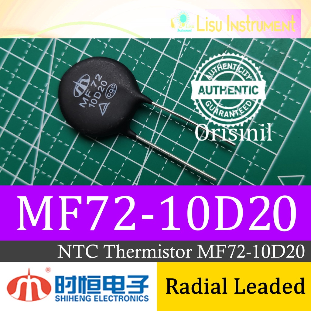 Jual Mf D Power Ntc Thermistor Radial Leaded D Mm P Mm Mf