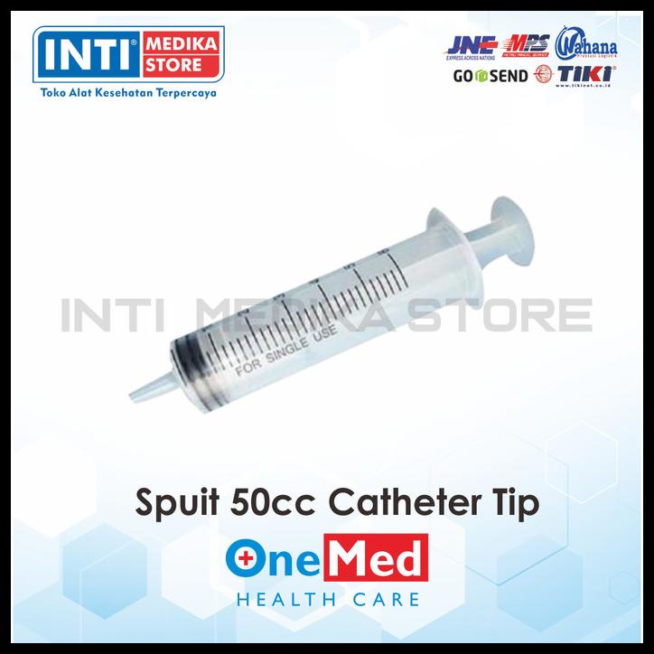 Jual Onemed Spuit 50Cc Catheter Tip Disposable Syringe Isi 3Pcs