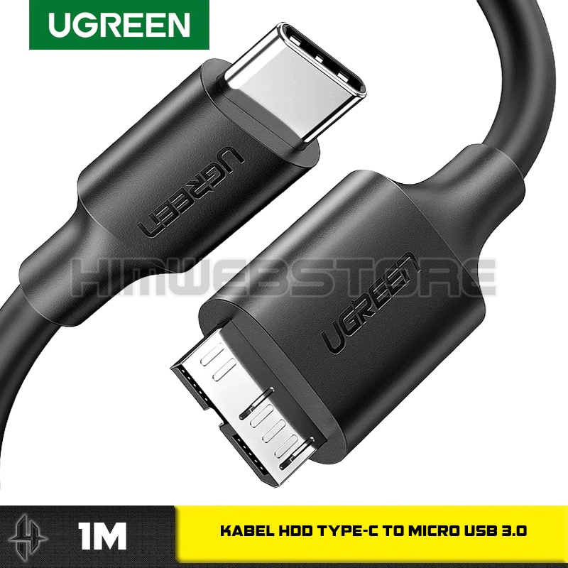 Jual UGREEN 20103 Kabel Data HDD HarddIsk External USB C To Micro USB 3