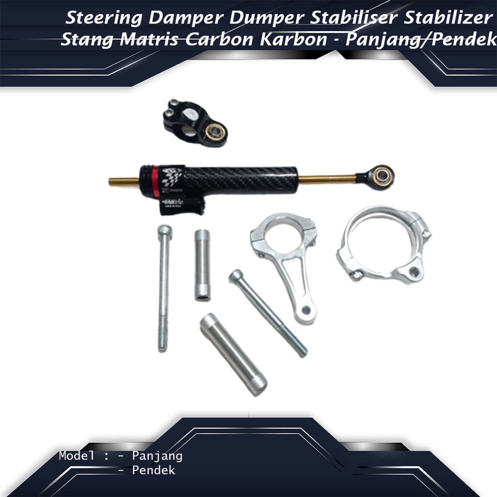 Jual Steering Damper Dumper Stabiliser Stabilizer Stang Matris Carbon