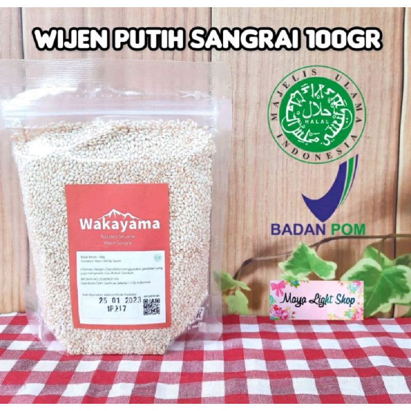 Jual Wijen Sangrai Gr Roasted Sesame Seed Taburan Wijen Putih Hitam