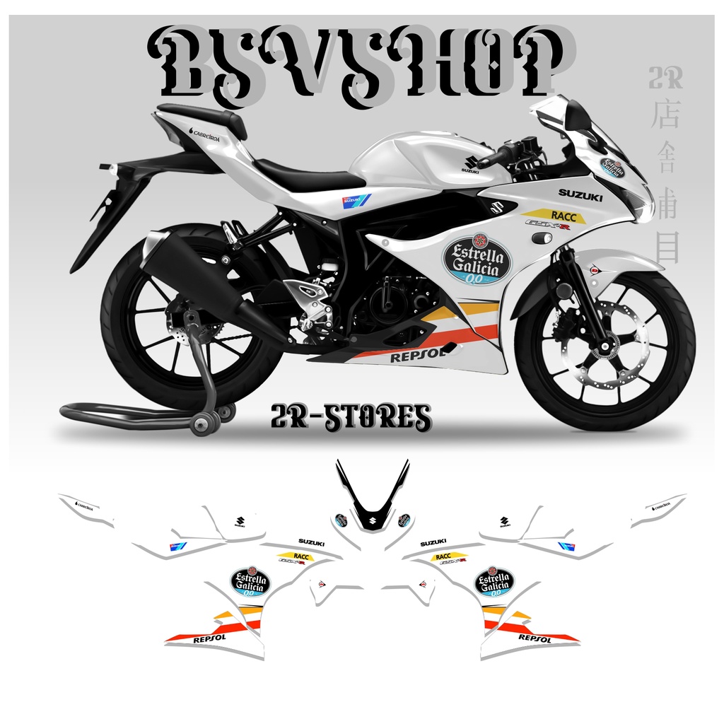 Jual Stiker Motor Suzuki Gsx R Semi Full Estrella Sticker Striping