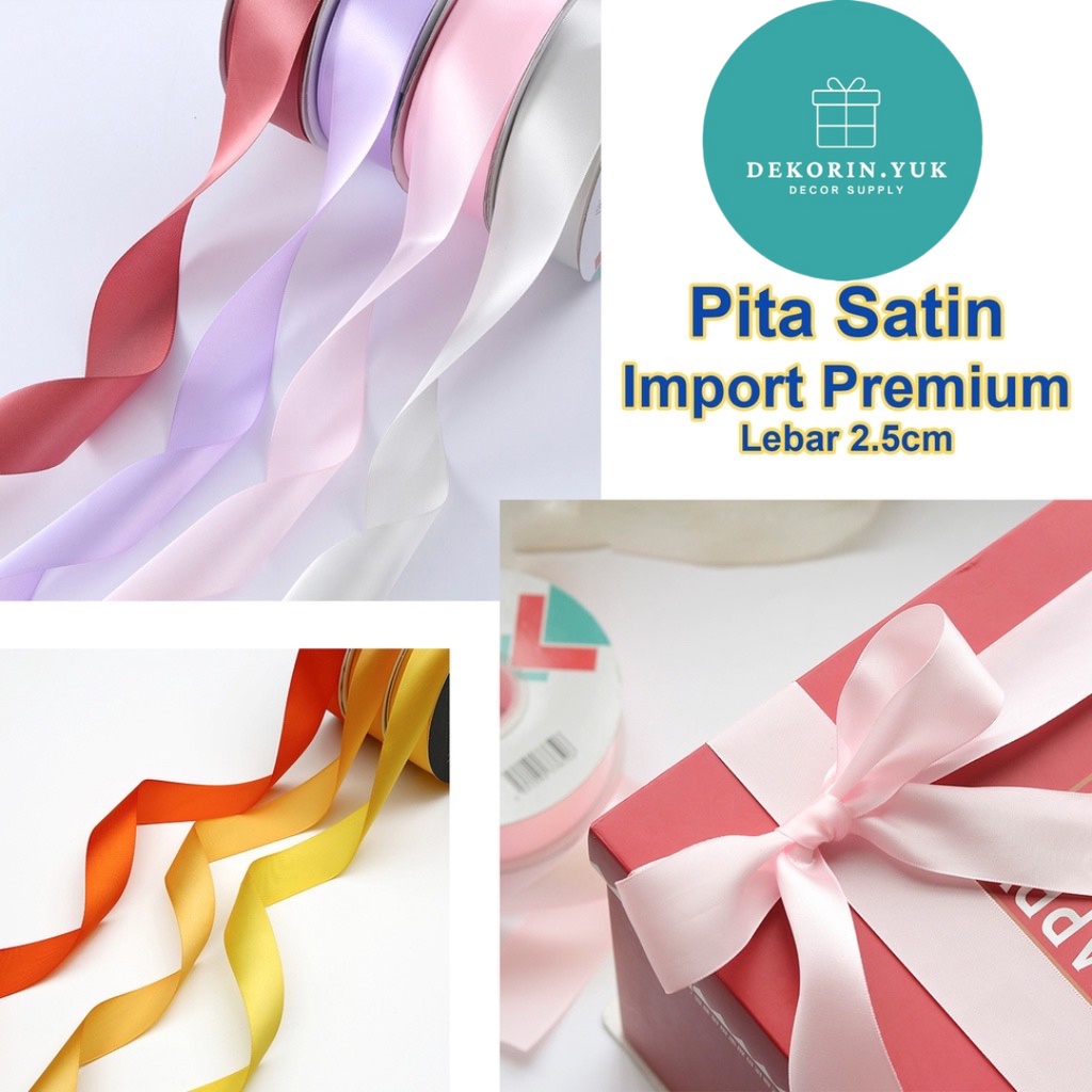 Jual Pita Satin Import Ukuran Lebar Cm Kualitas Premium Harga Per