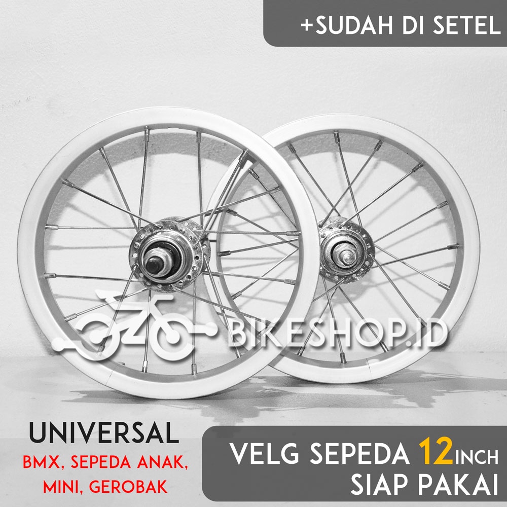 Jual Wheelset Velg Silver Uk Alloy Depan Belakang Rims Roda Sepeda