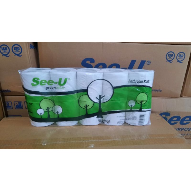 Jual Tissue Tisu See U Toilet Core Green Value Bathroom Sheet