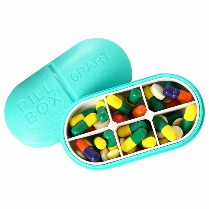 Jual MEDICINE STORAGE PILL BOX KOTAK TEMPAT PENYIMPANAN OBAT PIL