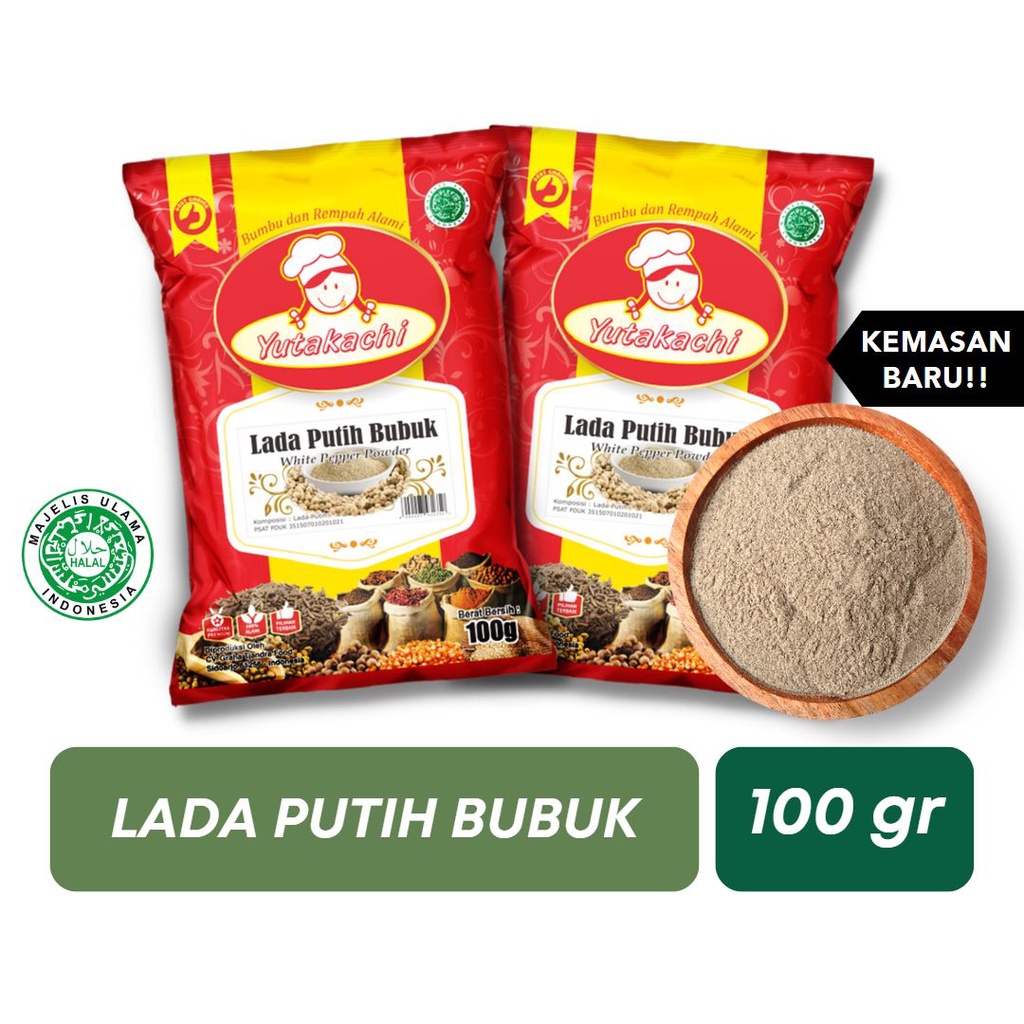 Jual Lada Putih Bubuk Super Gram Yutakachi Murni Alami Pusat