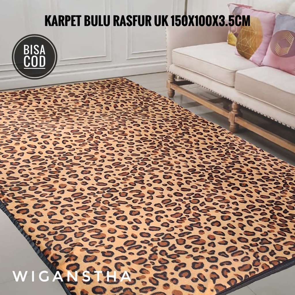 Jual Karpet Bulu Rasfur Motif Velboa Lembut Panjang Cm Lebar Cm