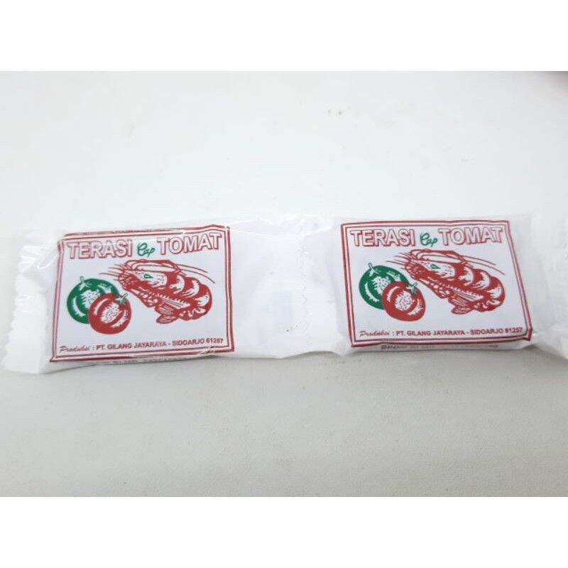 Jual Terasi Udang 10 Sachet 8gr Terasi Udang Cap Tomat Shopee Indonesia