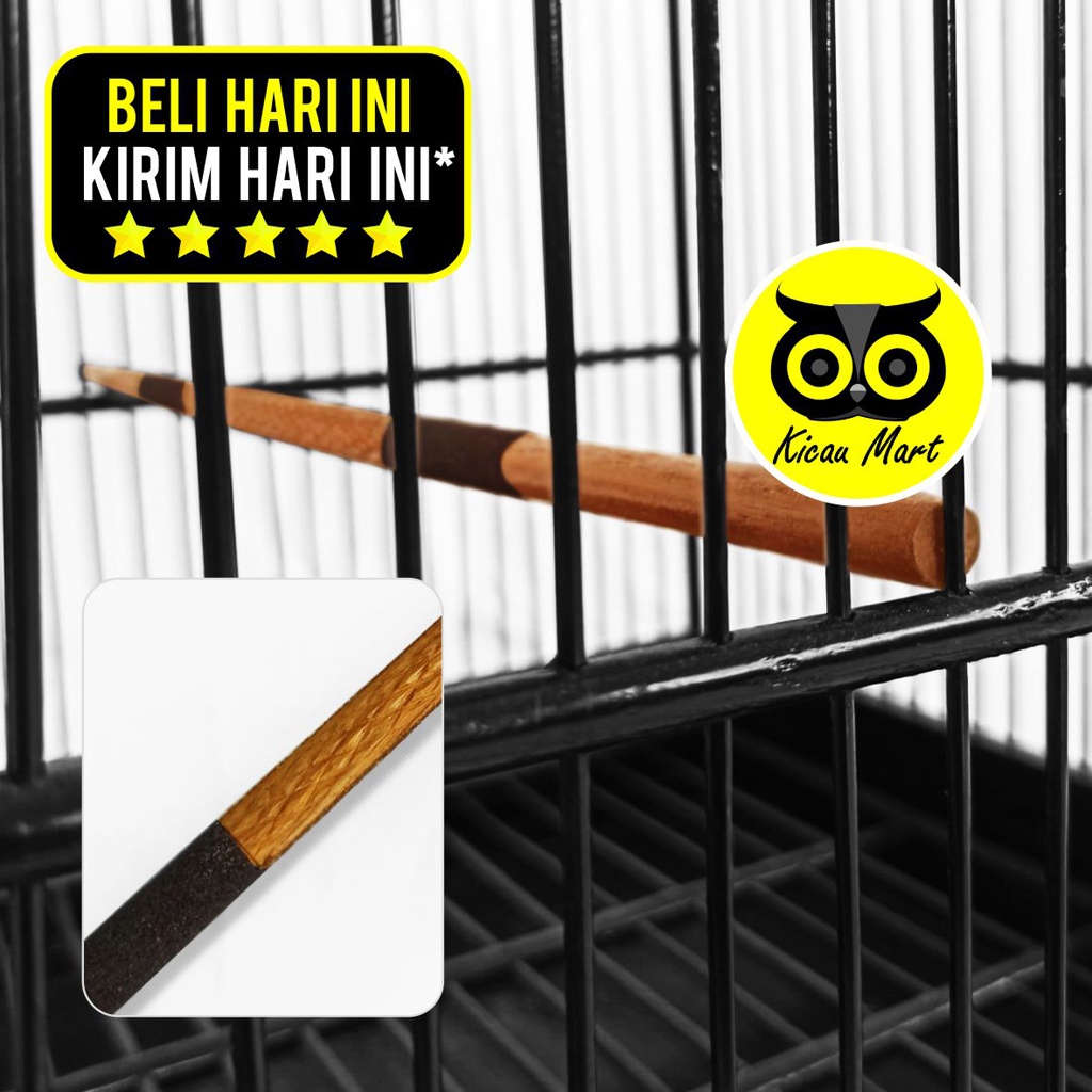 Jual Tangkringan Semi Amplas Bakar Motif Sisik Ular Tangkringan Sangkar