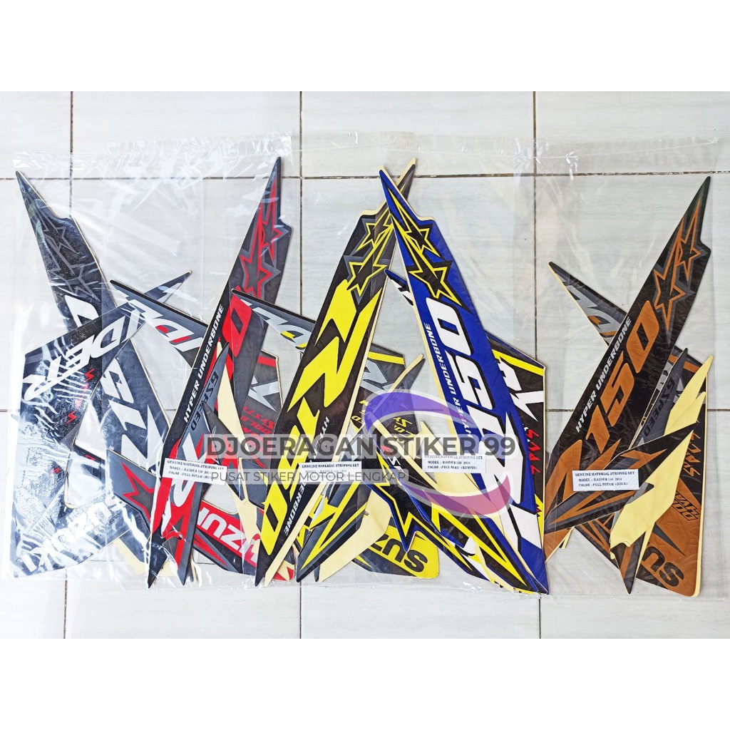 Jual Stiker Striping Satria Fu Raider 2014 Striping Fu R150 Raider