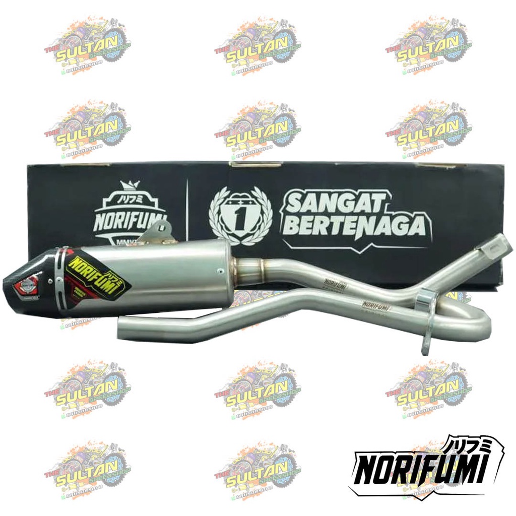 Jual KNALPOT MONSTER CARBON NORIFUMI ORIGINAL KLX 150 BF D TRACKER CRF