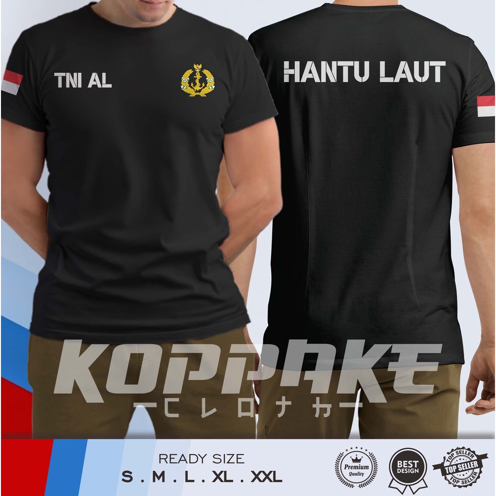 Jual Kaos TNI AL Tentara Angkatan Laut Hantu Laut Baju Distro Shopee