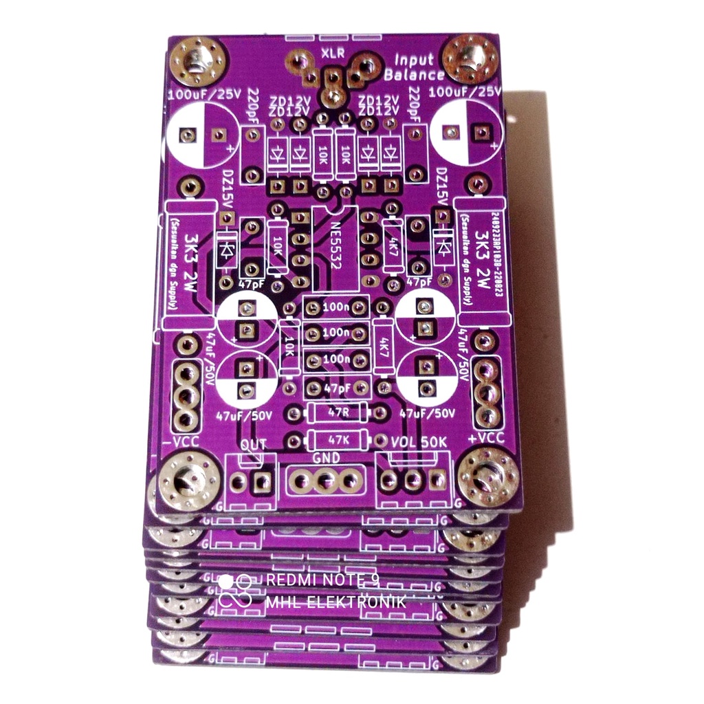 Jual PCB INPUT BALANCE MONO DUAL DOUBLE LAYER Shopee Indonesia