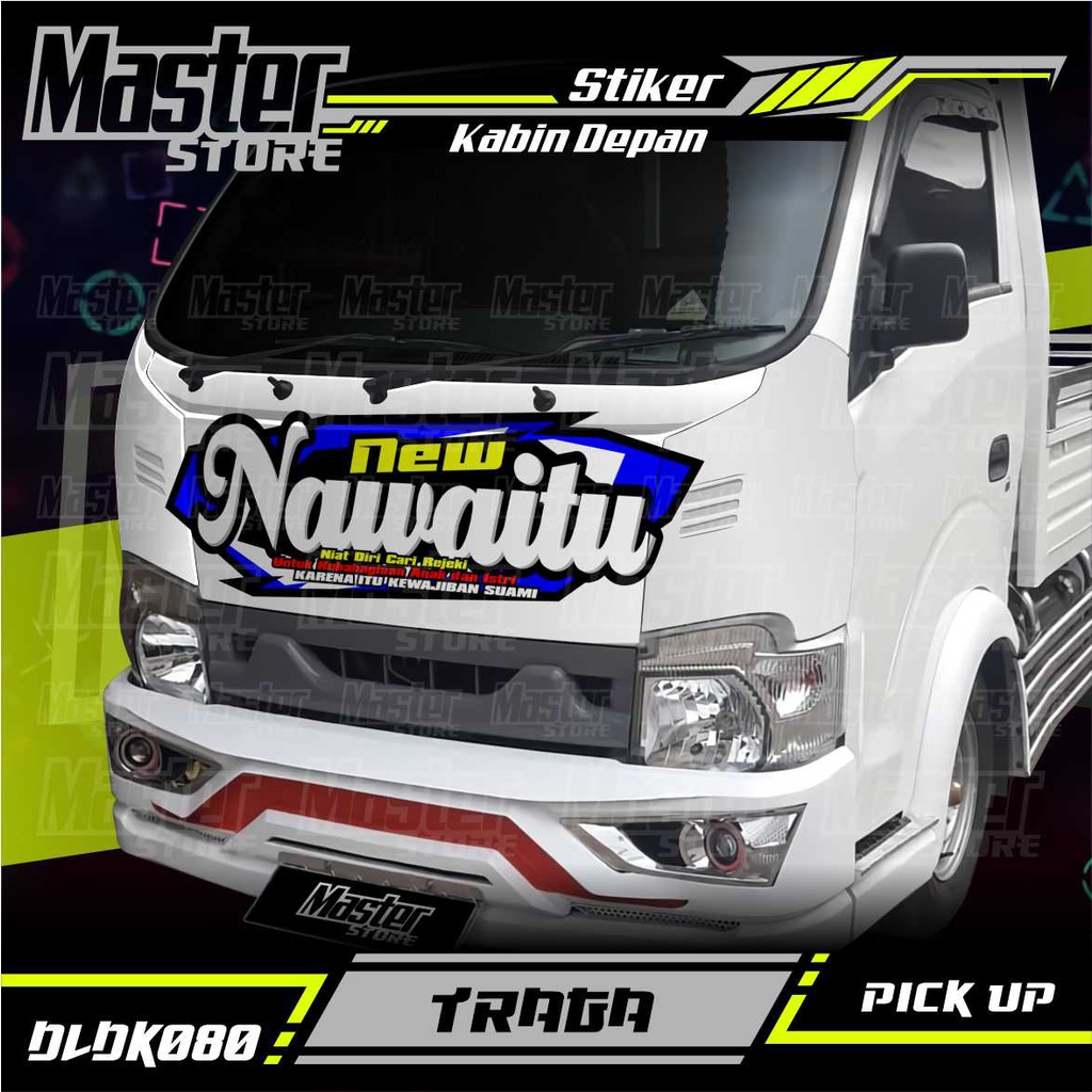 Jual Stiker Decal Kabin Depan NEW NAWAITU All Pick Up Pick Up L300