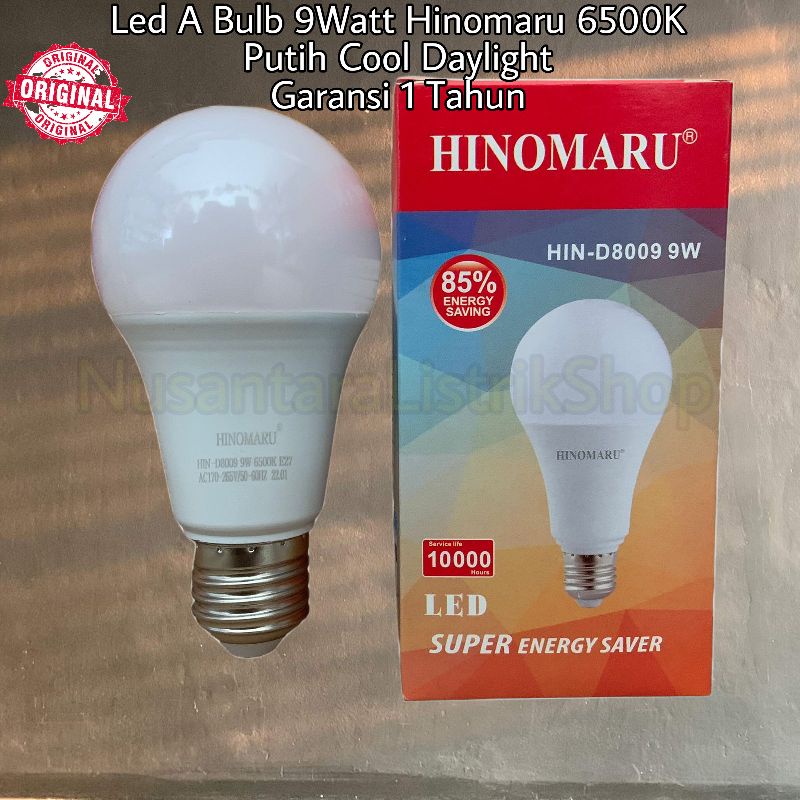 Jual Lampu Led Hinomaru 9Watt Led A Bulb 6500K Cahaya Putih Shopee