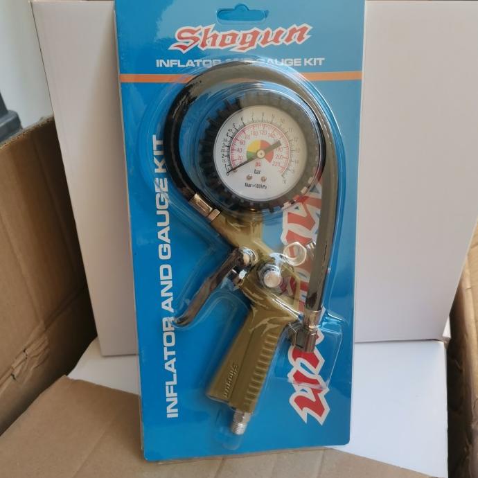 Jual Tire Inflator Shogun Alat Isi Angin Ban Mobil Pressure Gauge Isian