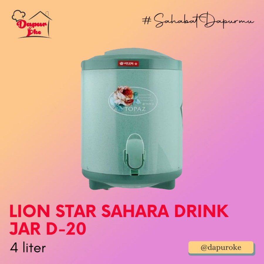 Jual Lion Star Sahara Drink Jar 4 Lt D 20 Tempat Air Shopee Indonesia