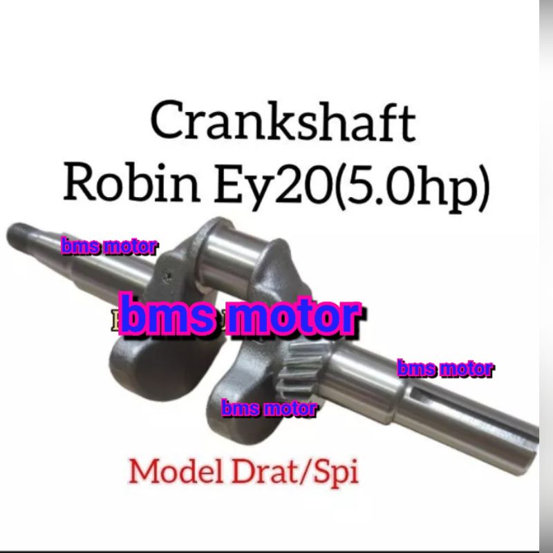 Jual EY20 Crankshaft Kruk As Mesin Penggerak Robin 5hp Model Drat Spi