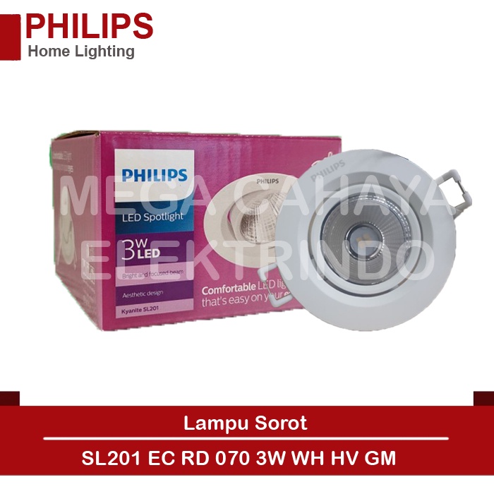 Jual Downlight Spot LED Philips Kyanite G2 SL201 3W Shopee Indonesia