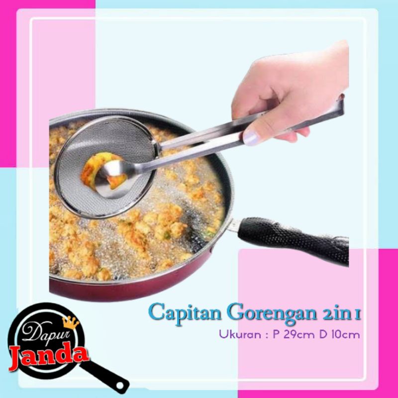 Jual Pencapit Gorengan In Capitan Saringan Minyak Gorengan