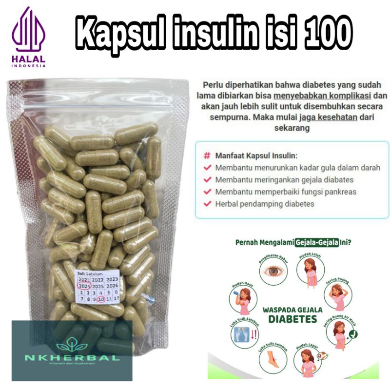 Jual Obat Diabetes Kencing Manis Extrak Daun Insulin Kapsul Shopee