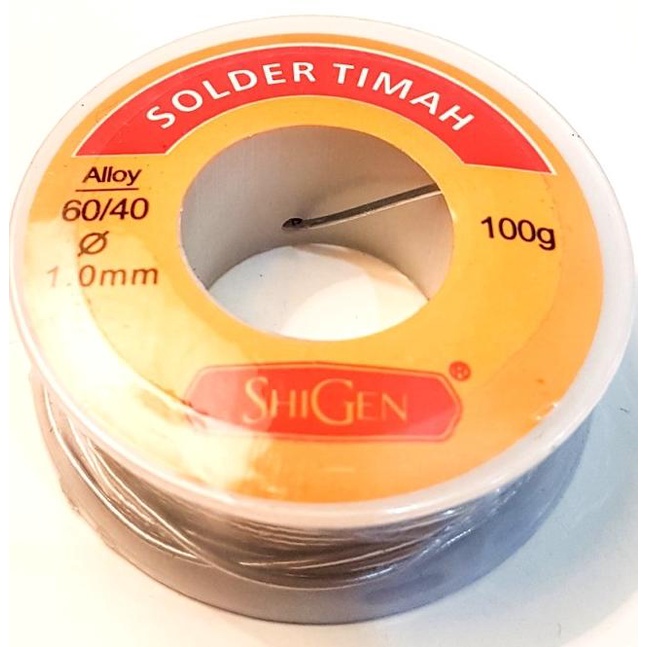 Jual Timah Solder 1 Mm 100 Gr Roll SHIGEN MURNI 60 40 Tenol