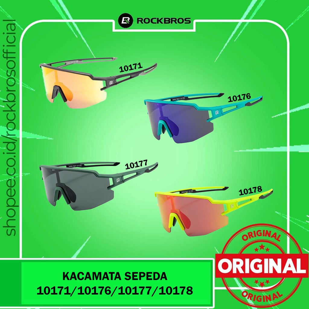 Jual Kacamata Sepeda ROCKBROS 10171 10176 10177 10178 Kaca Mata Sepedah